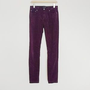 BNWOT Banana Republic Skinny Maroon Corduroys
